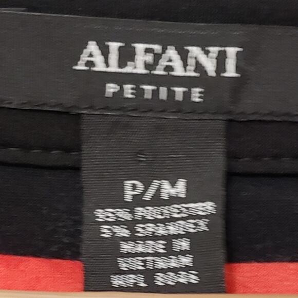 Alfani Horizontal Stripe Color Block Retro Mod Sheath Dress PM - Picture 6 of 6